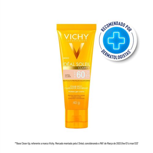 Vichy Protetor Solar Ideal Solei Clarify Extra Cor Clara 40g