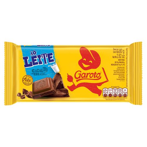 Chocolate Garoto Ao Leite 80g