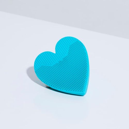 Esponja de Silicone Para Limpeza Facial Azul Heart Sponge Não
