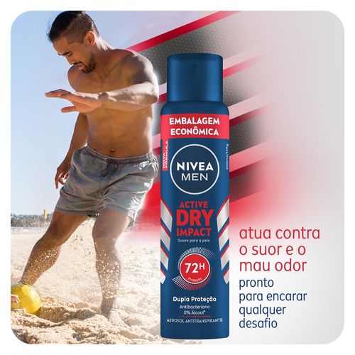 NIVEA MEN Desodorante Antitranspirante Aerossol Dry Impact 200ml
