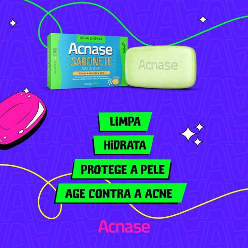 Sabonete Facial Acnase Clean Esfoliante 80g