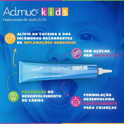 Gel Bucal Ad Muc Kids 10g