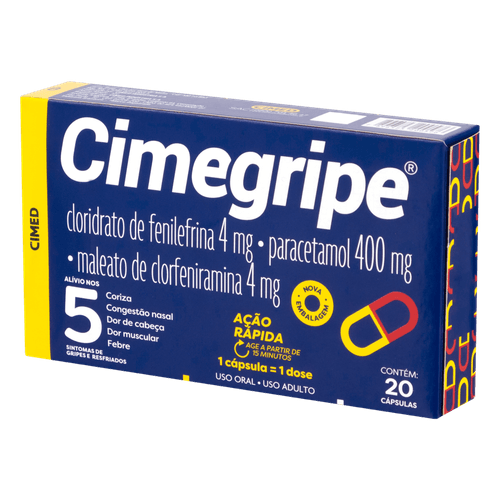 Antigripal Cimegripe 20 Capsulas
