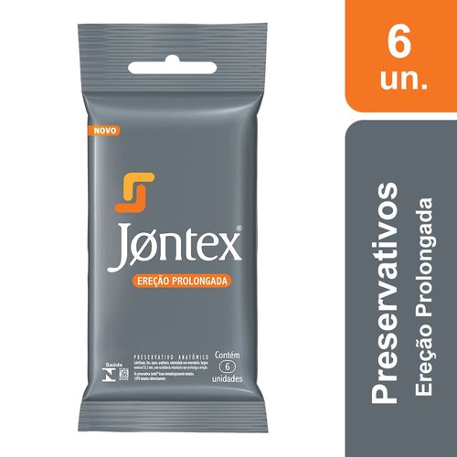 Preservativo Camisinha Jontex Ereção Prolongada - 6 Unidades
