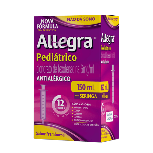 Antialérgico Infantil Allegra Pediátrico 6mg/ml Suspensão Oral 150ml