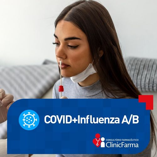 Clinic Farma Teste COVID-19 + Influenza H1N1 Ag Combo MedTeste