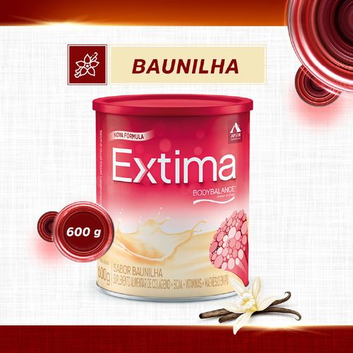 Suplemento Alimentar Extima Colágeno Sabor Baunilha Com 600g
