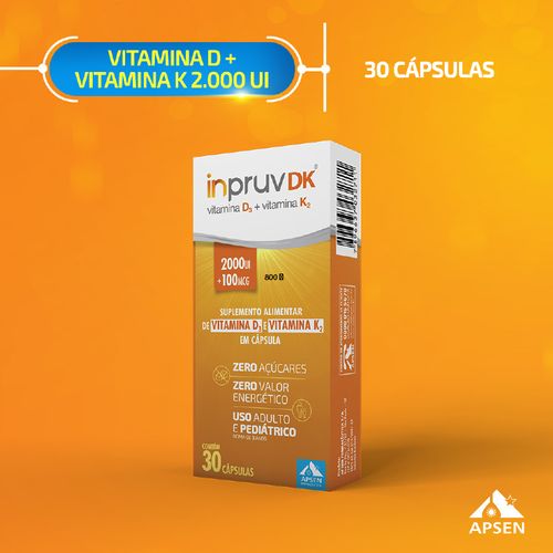 Inpruv Dk 2.000ui+100mcg Vitamina D Com 30 Comprimidos Apsen