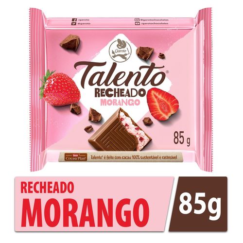 Chocolate Talento Garoto Morango 85g