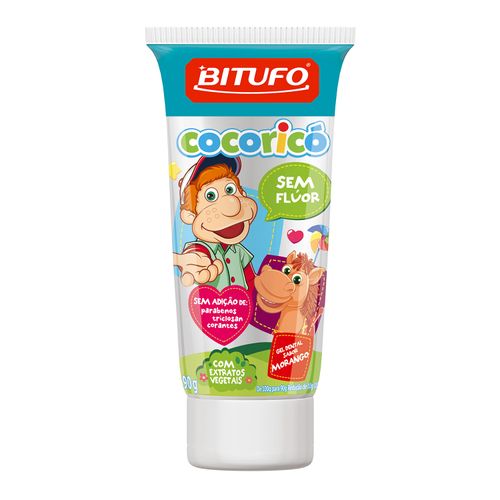 Creme Dental Bitufo Morango Infantil Gel 90g