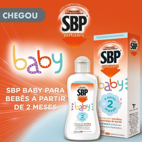 Repelente para Bebê SBP Baby Loção Corporal com Icaridina 100ml