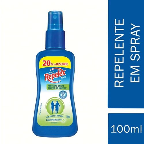 Repelente Repelex Spray 100ml Com 20% De Desconto