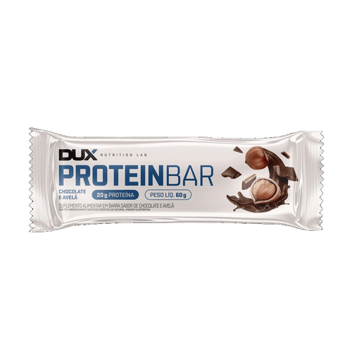 Barra De Proteína Dux Protein Bar Chocolate E Avelã Com 60g