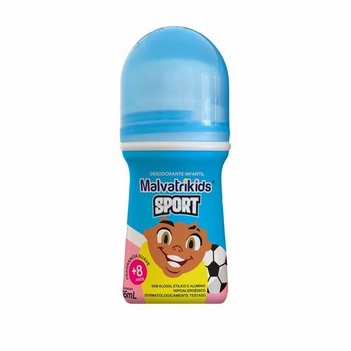 Desodorante Infantil Roll-On Suave Malvatrikids Sport 65ml