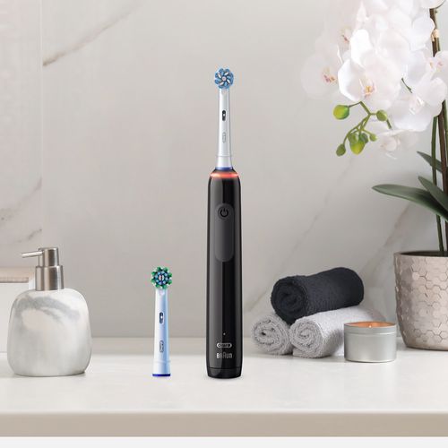 Oral-B PRO Series 3: Escova de dente elétrica com cabo recarregável, sensor de pressão, timer, 3 modos de escovação e 2 cabeças.?