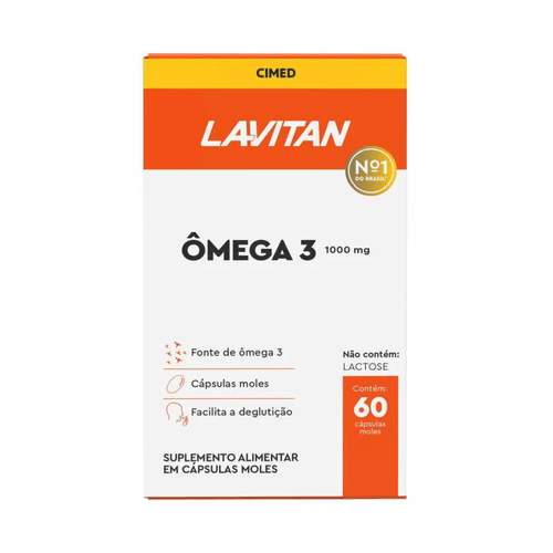 Lavitan Omega Com 60 Capsulas Gelatinosas