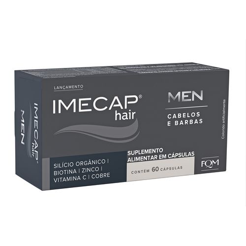 Imecap Hair Men 60 Cápsulas - Suplemento Para Cabelos E Barbas Masculinas