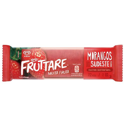 Picolé kibon fruttare Morango 53ml/55g