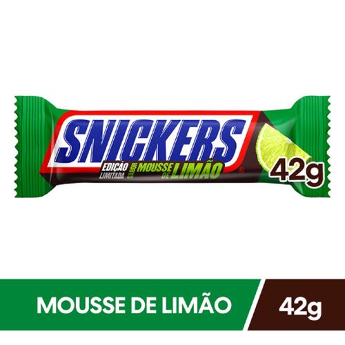 Chocolate Snichers Sabor Mousse De Limão 42g