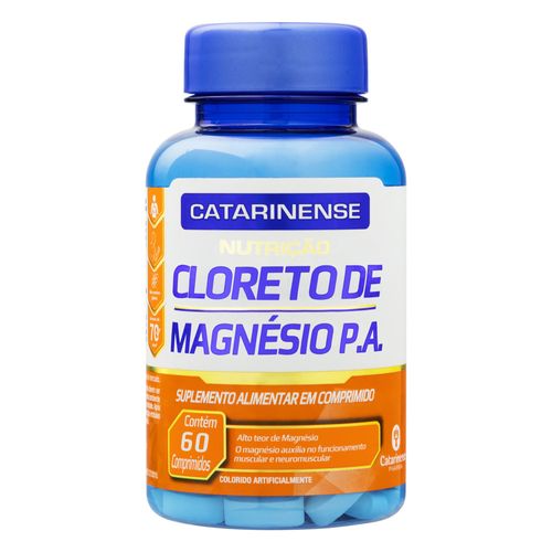Cloreto De Magnésio P.A Zero Lactose Catarinense Nutrição Frasco Com 60 Comprimidos