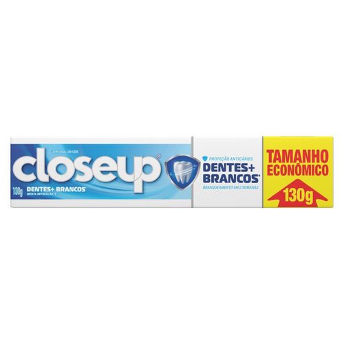 Creme Dental Com Flúor Menta Refrescante Closeup Dentes + Brancos Caixa 130g