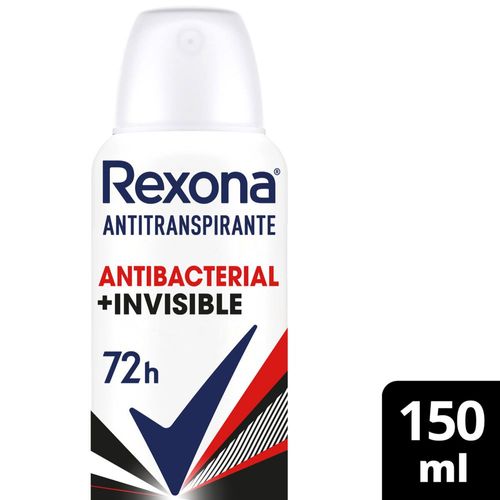 Antitranspirante Rexona Feminino Antibacterial + Invisible 150 ml