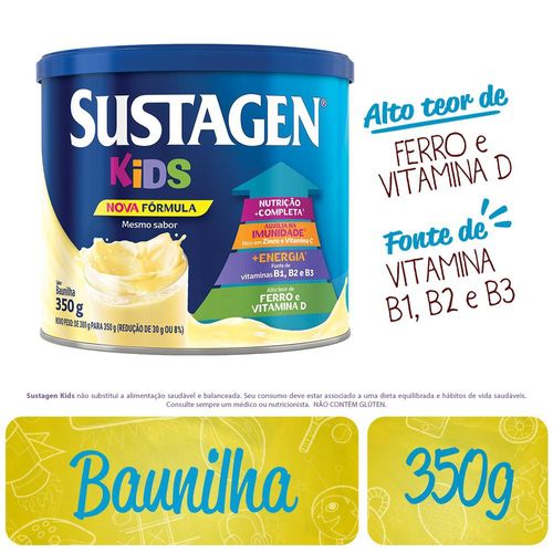 Complemento Alimentar Sustagen Kids Sabor Baunilha - Lata 350g
