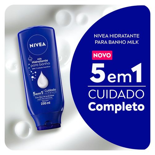 Hidratante Nivea Milk Banho Pele Seca 250ml