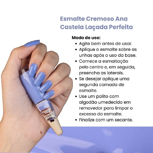 Esmalte Cremoso Lacada Perfeita Ana Castela Impala Manicure