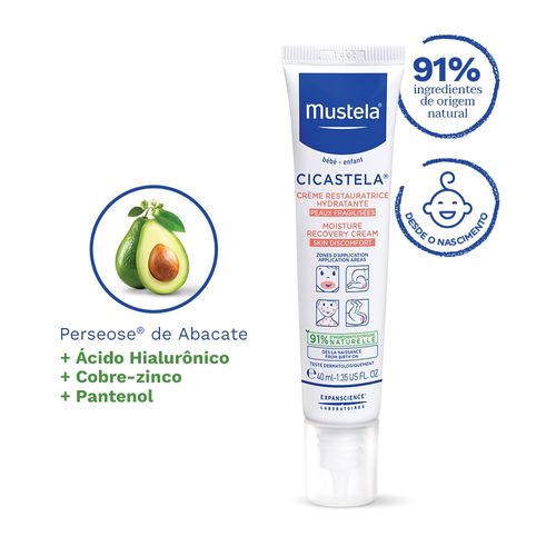 Cicastela Creme Reparador Hidratante Mustela 40 ml