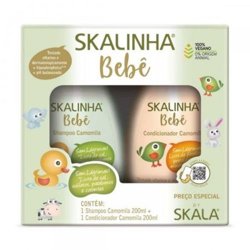 Kit Skalinha Bebê Shampoo + Condicionador Camomila 200ml Cada