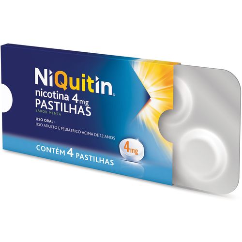 Niquitin Pastilha 4mg Com 4 Envelopes