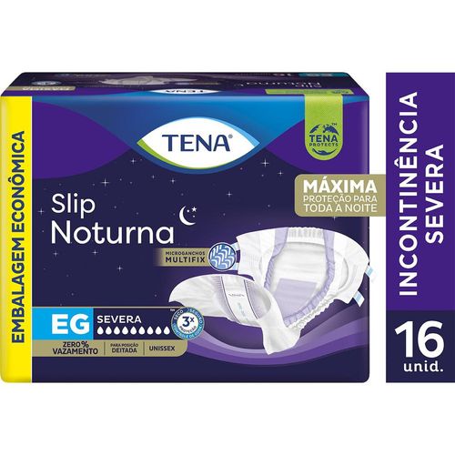 Fralda Tena Slip Noturna Eg 16 Unidades