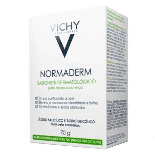 Normaderm Sabonete Dermatológico Facial Vichy - 70g