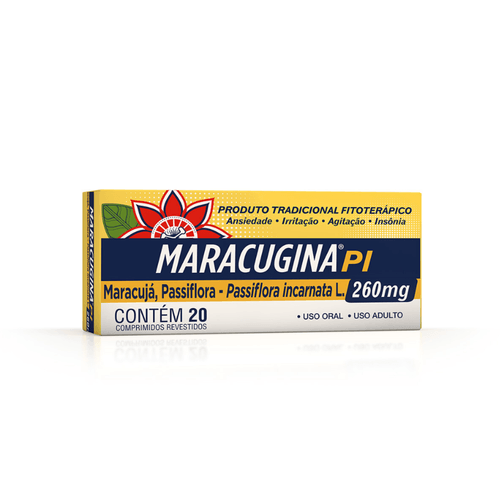 Maracugina PI 260mg Calmante Fitoterápico 20 Comprimidos