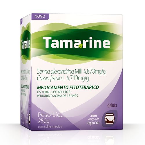 Tamarine Geleia Zero Açúcar 250g Laxante Fitoterápico