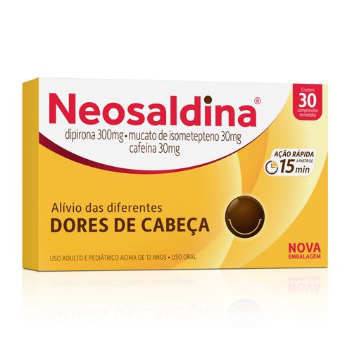 Neosaldina Com 30 Drágeas Nova Embalagem