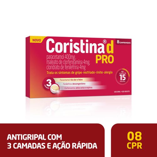 Coristina D Pro Com 8 Comprimidos