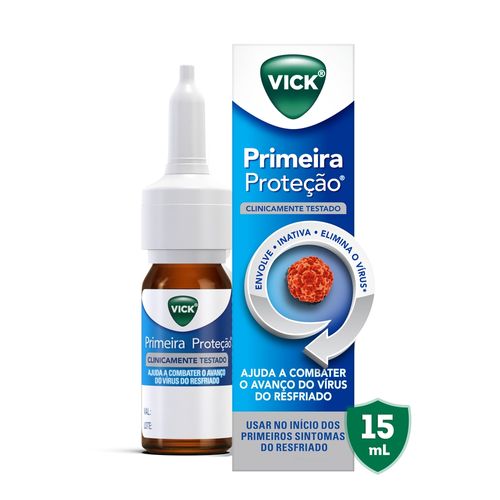 Spray Nasal Vicks Vick Primeira Proteção Nasal Spray ajuda a prevenir da gripe e resfriado 15 ml