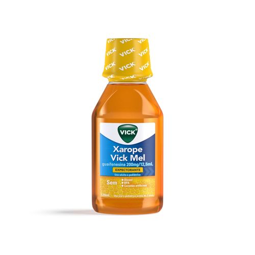 Expectorante Vicks Vick Xarope Mel alivia tosse com catarro por gripe e resfriado 100 ml