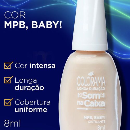 Esmalte Colorama Coleção Som na Caixa  - MPB, Baby, 8ml