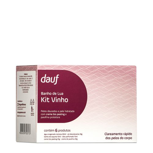 Kit Banho De lua dauf Vinho Com 6 Produtos