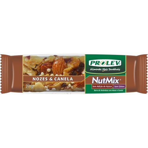 Cereal barra nutmix Nozes E Canela sem açúcar 27g