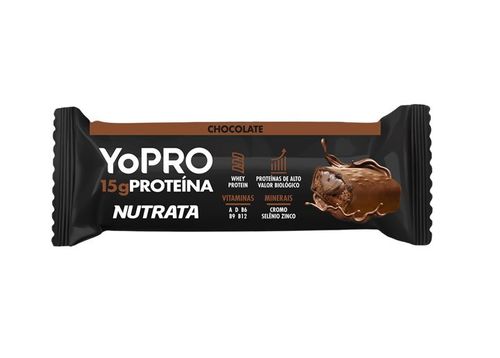 Barra De proteína Nutrata Yopro Sabor Chocolate 55g