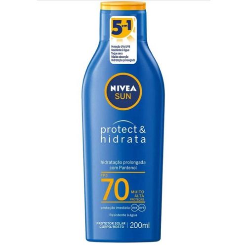 Protetor Solar Nivea Sun Protect Hidrata FPS70 200ml