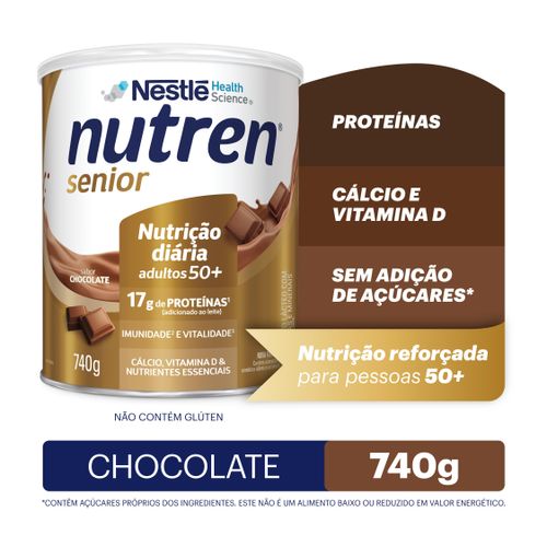 Complemento Alimentar Nutren Senior Chocolate 740g