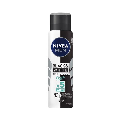 NIVEA MEN Desodorante Antitranspirante Aerossol Invisible Black & White Fresh 150ml