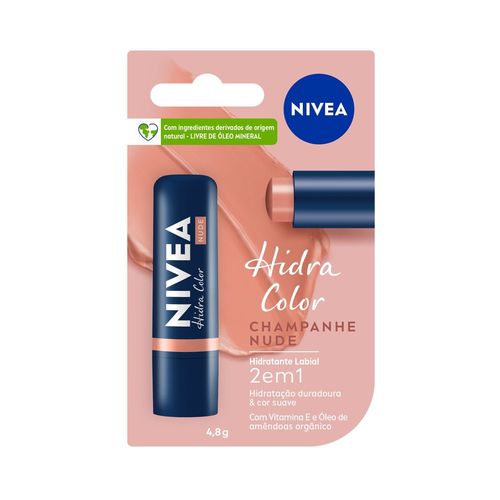 Hidratante labial Nivea Hidra Color Nude 4,8g