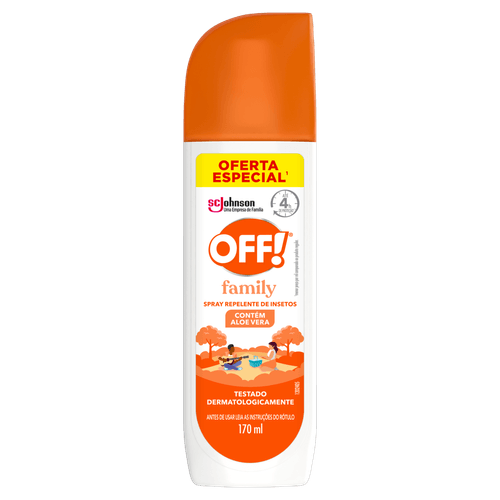 Repelente De Insetos Off! Family Com 170ml Spray