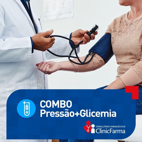 Clinic Farma Testes Pressão Arterial + Glicemia Combo